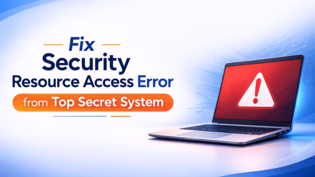 How to Fix Security Resource Access from Top Secret Error