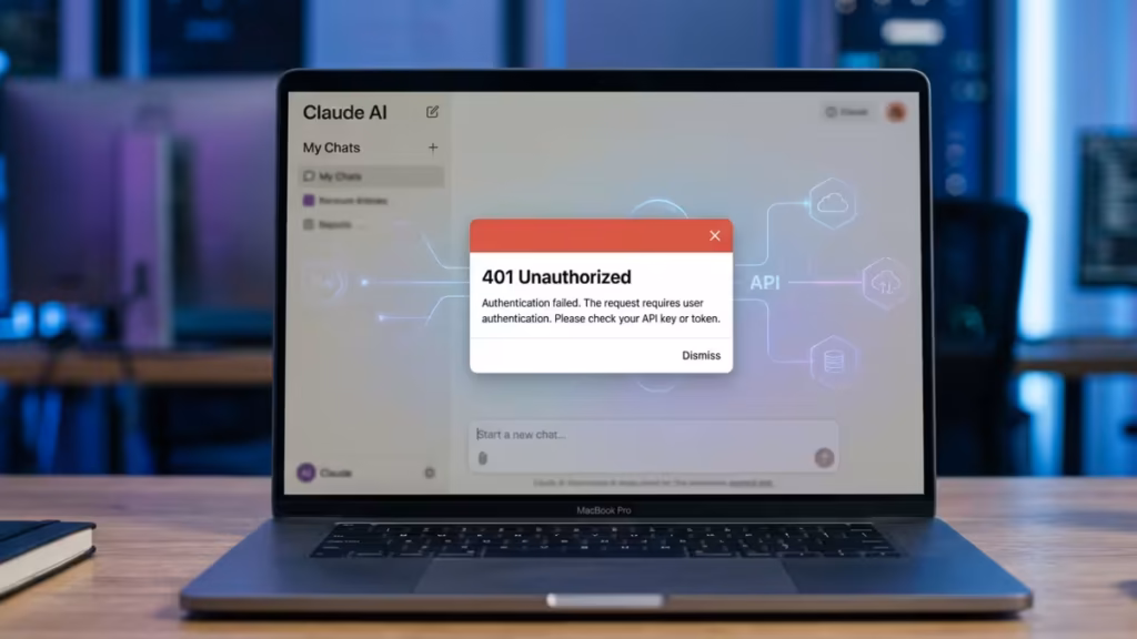 Claude AI API error 401 unauthorized