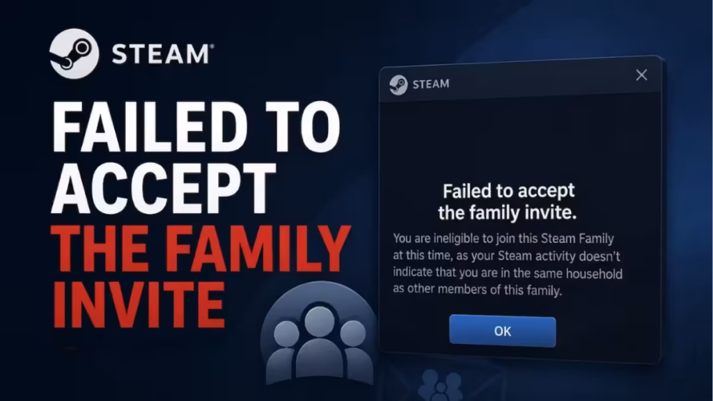 Failed to Accept the Family Invite