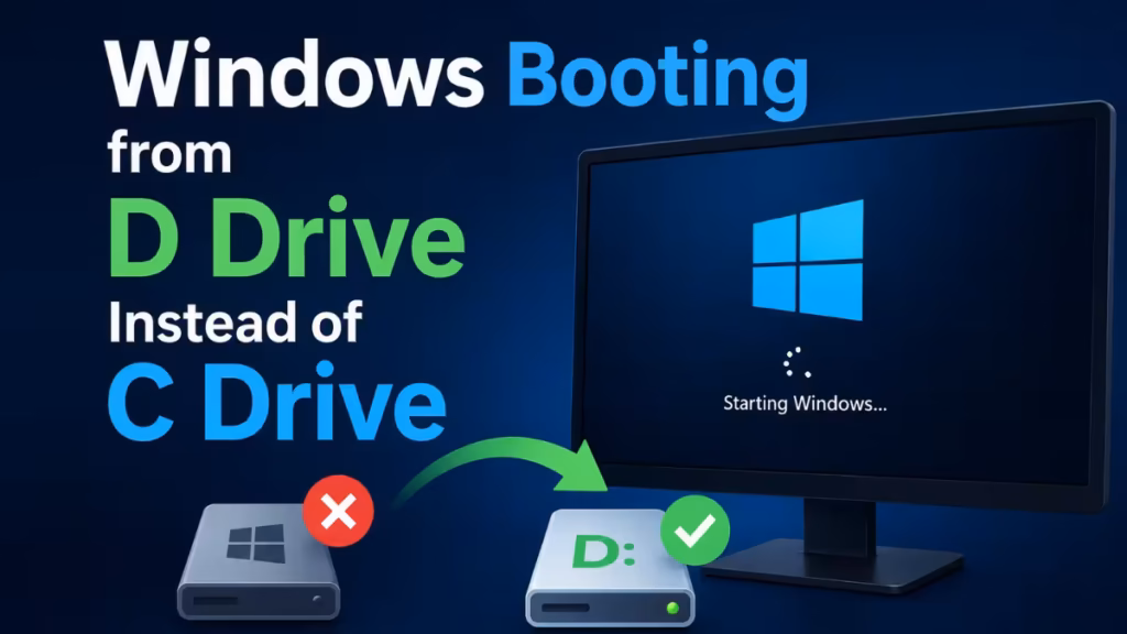 Windows Booting from D Drive Instead of C Drive
