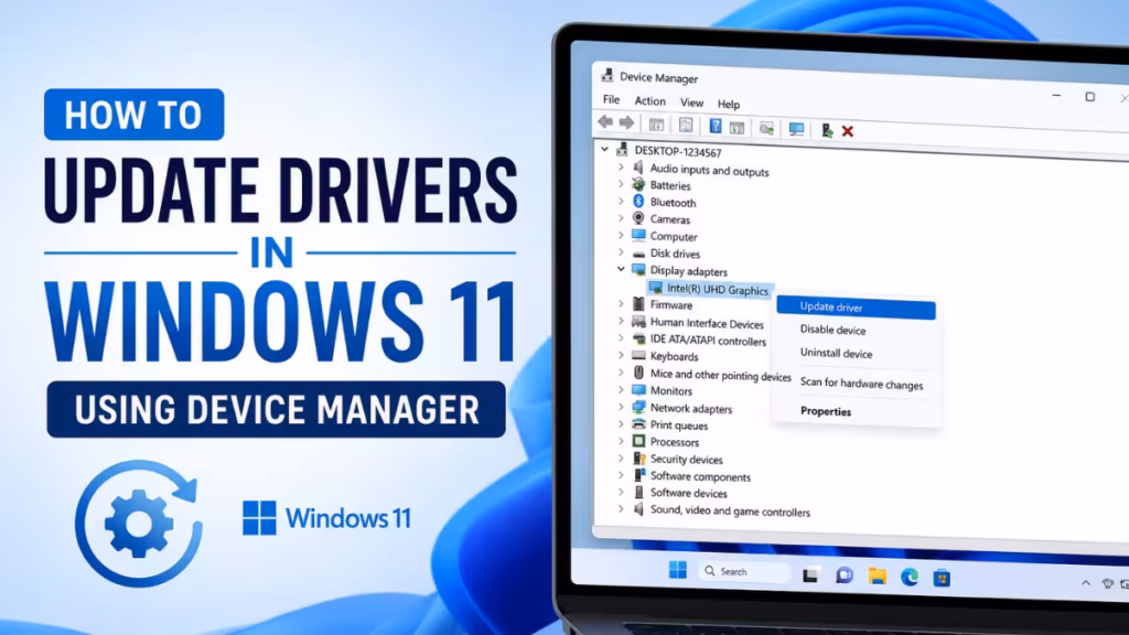How to Update Drivers in Windows 11 Using Device Manager (6 Methods)